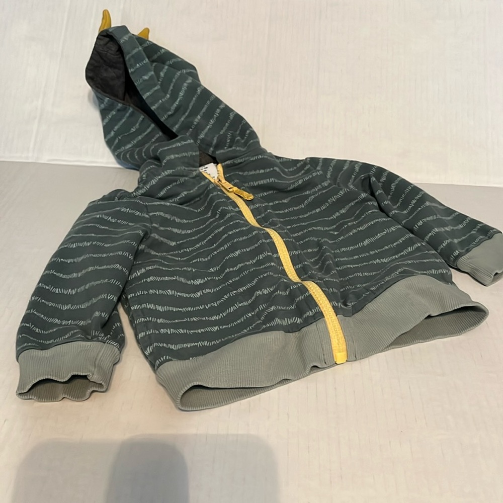 Tommy Bahama size 18 months green, gray & yellow dinosaur jacket. LIKE NEW